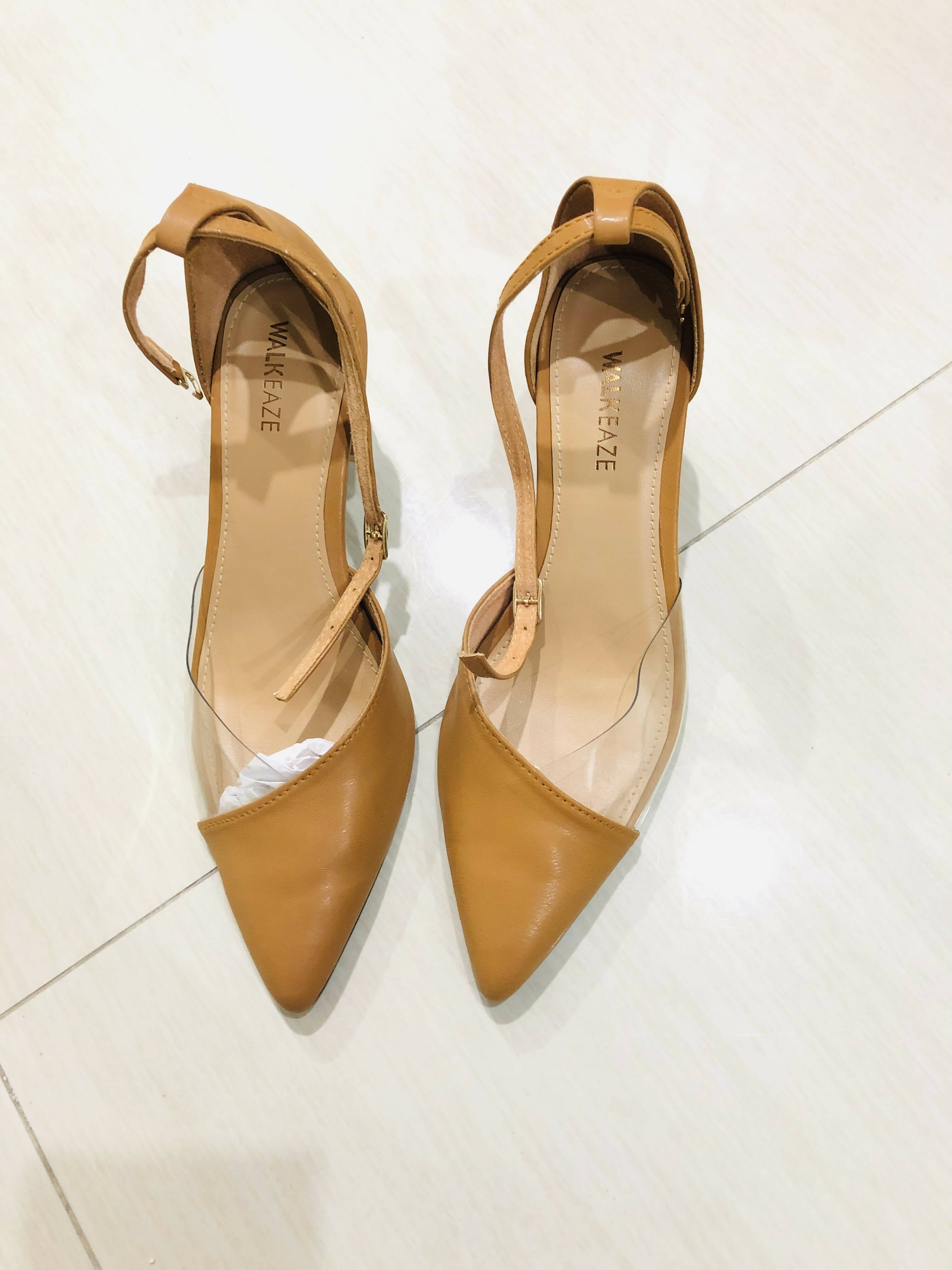 Heels| Light Brown fancy Heels (Size: 39) | Women Shoes | New