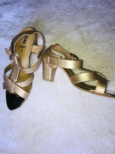 Soft Golden heels | Women Shoes | Worn Once