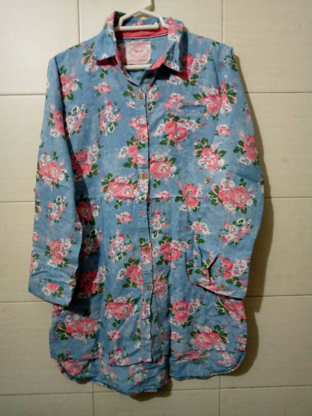 BLUE lady fashion | Printed Cotton Shirt | Women Tops & Shirts | Preloved