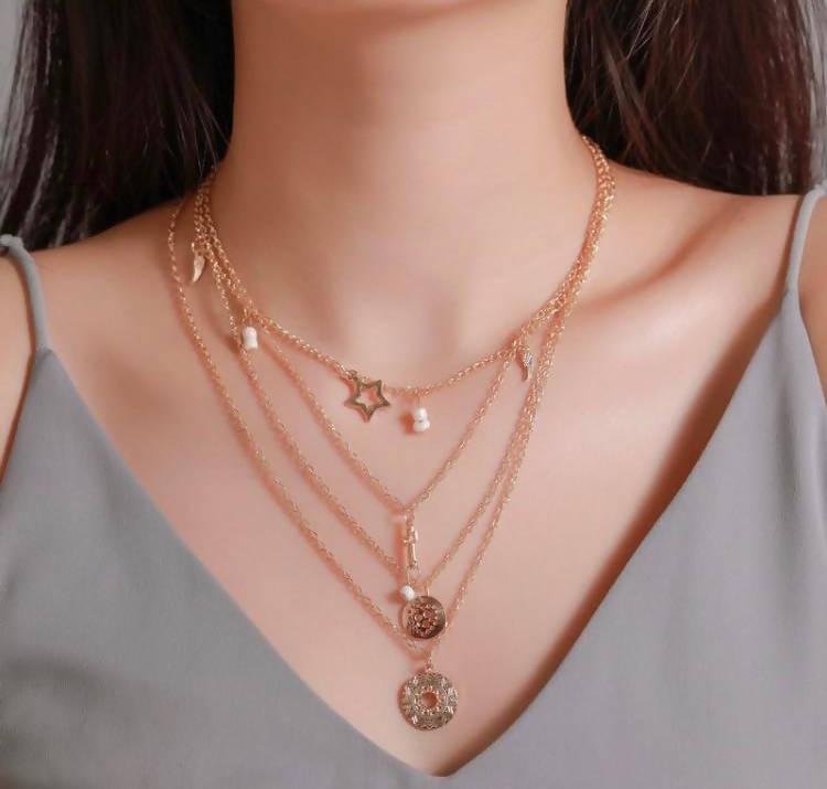 FOUR LAYERED NECKLACE | Necklace & Pendants | Jewelry | New