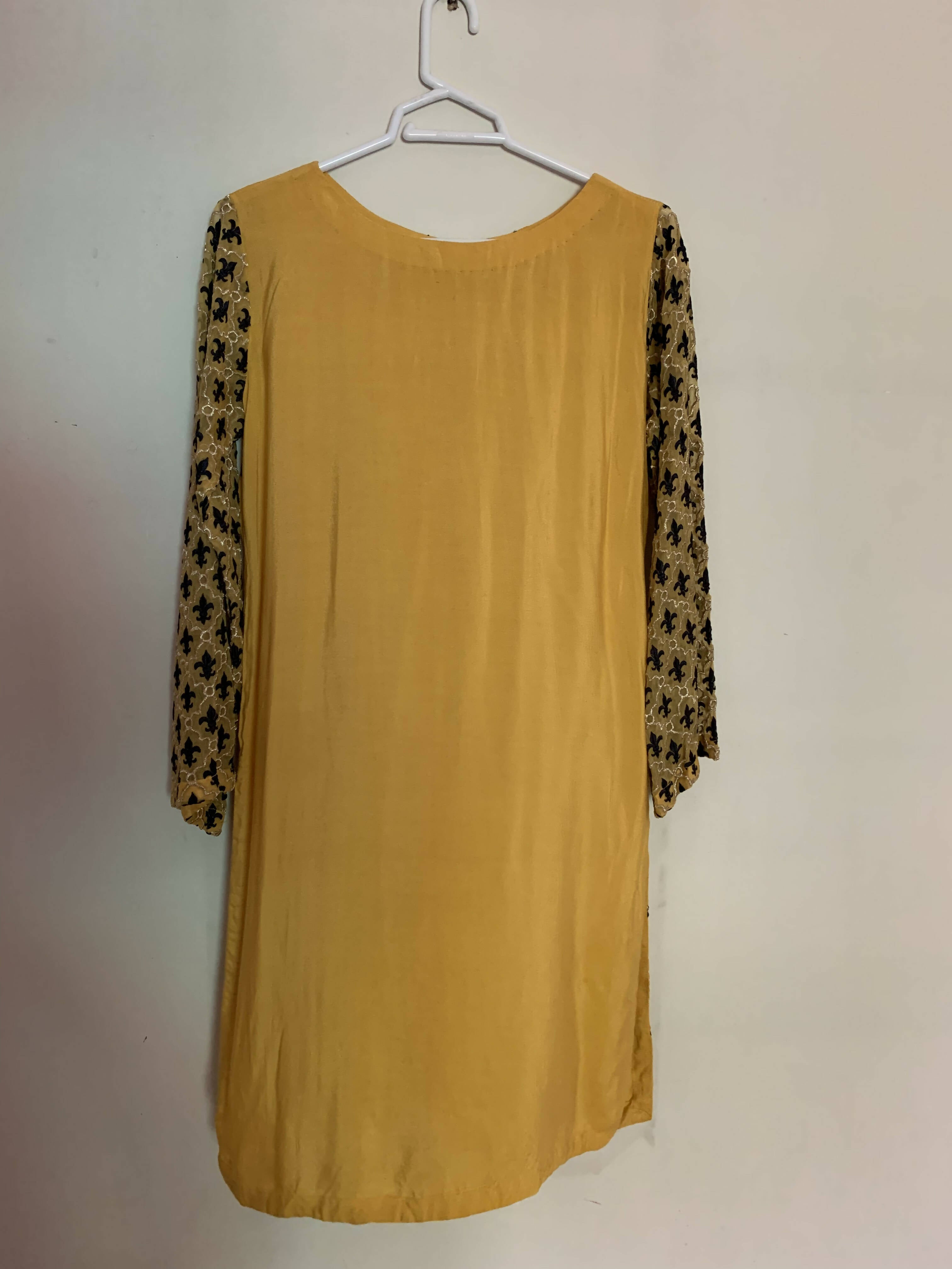 Batik | Mustard Kurta | Women Branded Kurta | Small | Brand New