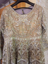 Stunning Golden Bridal Maxi | Women Bridals | Medium | Worn Once