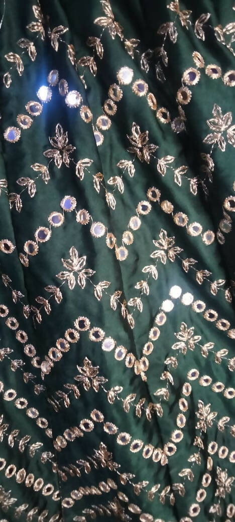 Green Lehnga | Women Locally Made Formals | Small | Worn Once