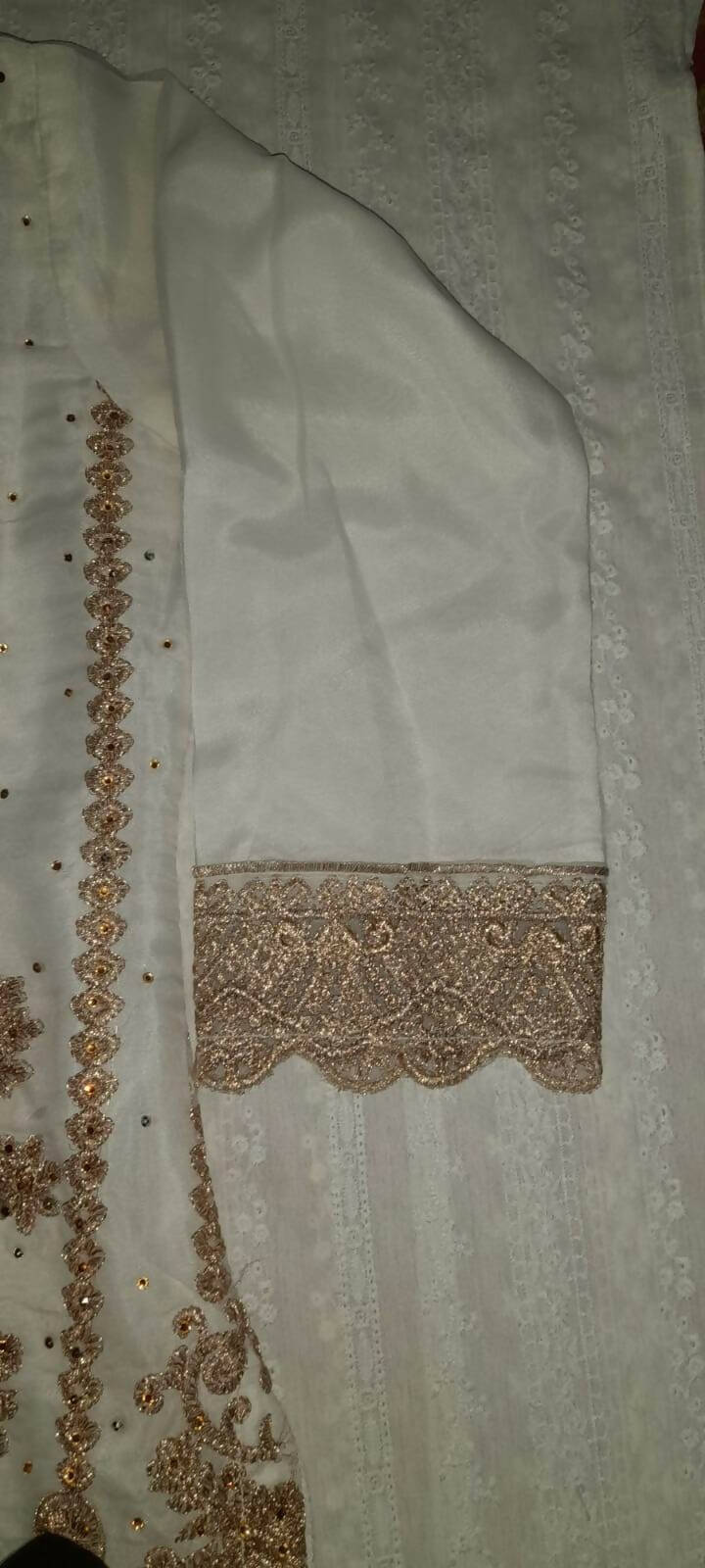 3 Pc Heavy Embroided Suit | Women Locally Made Formals | Large | Worn Once