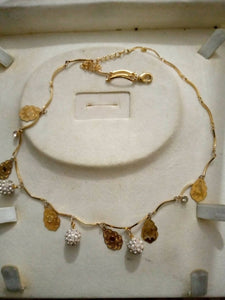 GOLDEN & WHITE NECKLACE | WOMEN JEWELRY | PRELOVED