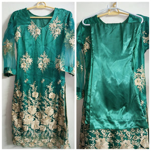 Embroidered Net 2Pcs Dresses (Size: M ) | Women Formals | Preloved