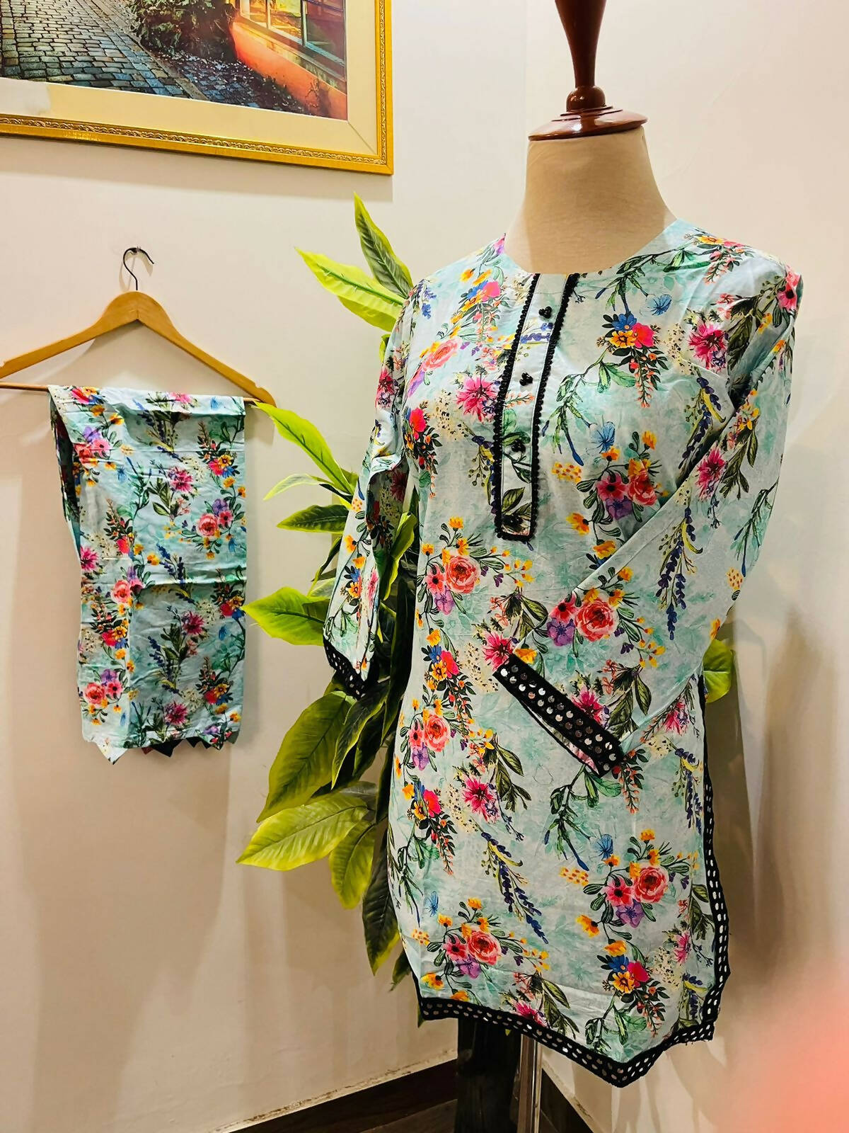 Floral 2 Pc Suit | Women Locally Made Kurtas | Brand New