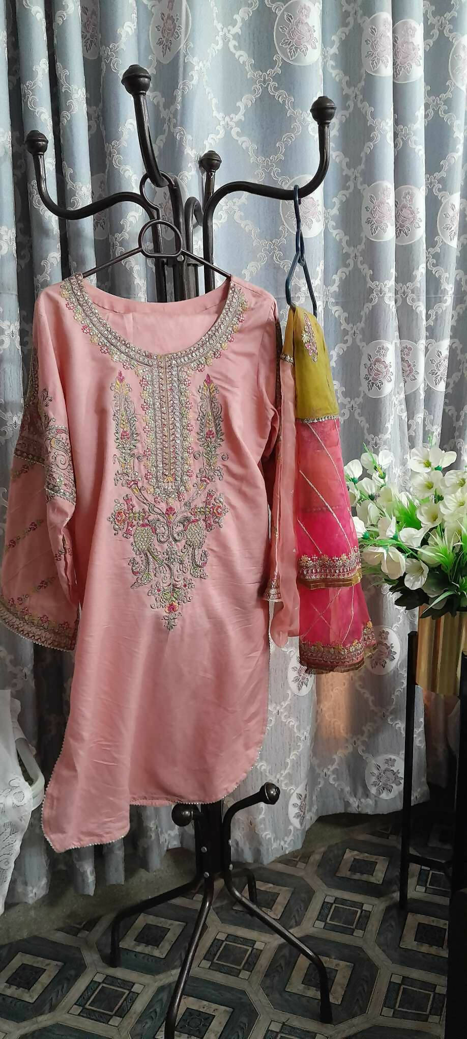 Pink Fancy 3PC Suit | Women Locally Made Formals | Medium | New