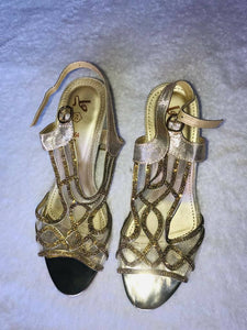 Bridal Golden heels | Women Shoes | Worn Once