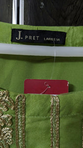 Junaid Jamshed | Green Suit | Women Branded Formals | Large | New