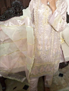 Beautiful Organza Suit | Women Locally Made Formals | Small | Preloved