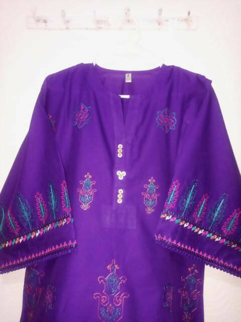 Ethnic | Purple Kurta (Size: S ) | Women Branded Kurta | Preloved