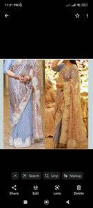 Blue Saree | Women Formals | Worn Once