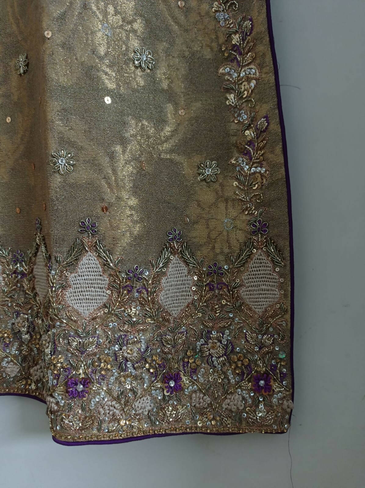 Rust Gold embroidery dress | Women Formals | Worn Once