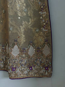 Rust Gold embroidery dress | Women Formals | Worn Once