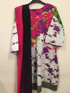 Kapda |Pink winter 2pc dress | Women Branded Kurta | Brand New