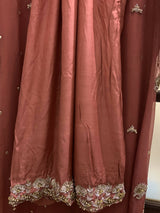 Peach fancy 3 Pc Suit | Women Locally Made Formals | Medium | Worn Once