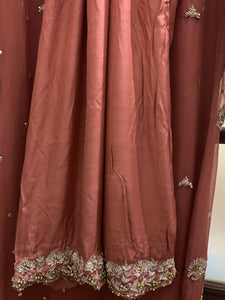 Peach fancy 3 Pc Suit (Size: M ) | Women Formals | Worn Once