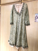 Green Silk 3Pcs | Women Frocks & Maxis | Small | Worn Once