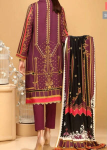 Stylo | Maroon 3 Piece Suit | Women Branded Kurta | Worn Once