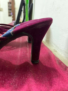 Jay Shoes | Maroon Velvet Heels | Women Shoes | Preloved