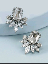 Shein | 1 Pair Gem Stone Decor Hoop Earrings | Women Jewelry | Brand New