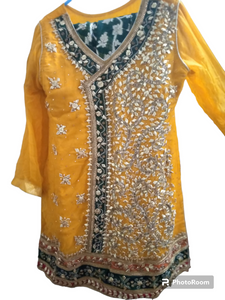 Rangrasiya | Bridal Mehndi dress | Women Bridals | Worn Once