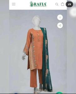 Rafia | Formal three piece Suit | Women Branded Formals | Large | Preloved