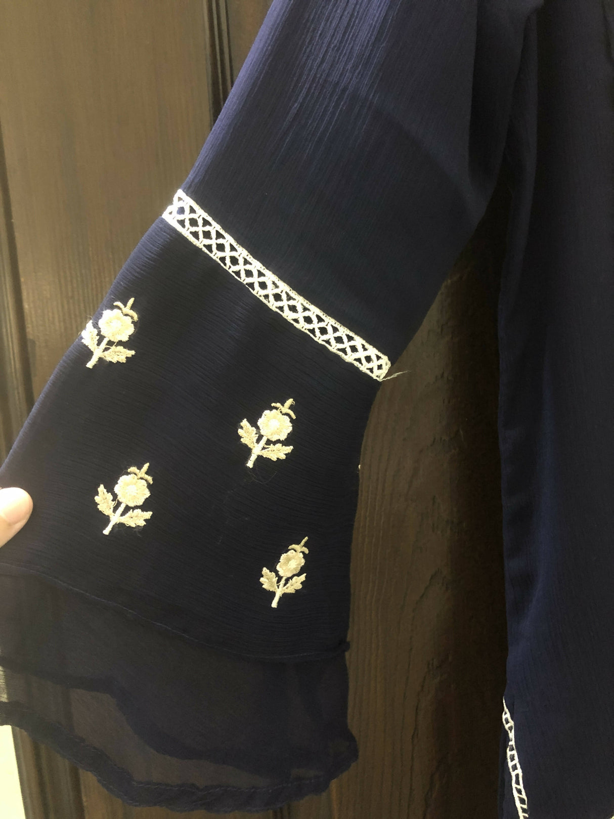 Change | Black Embroidered Kurta | Women Branded Formals | Medium | Preloved