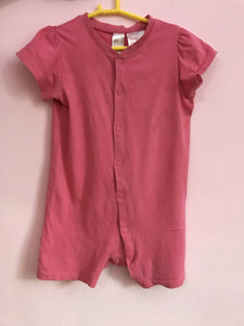 H&M | Pink baby romper 8-12 months | Kids Bodysuits & Onesies | Preloved