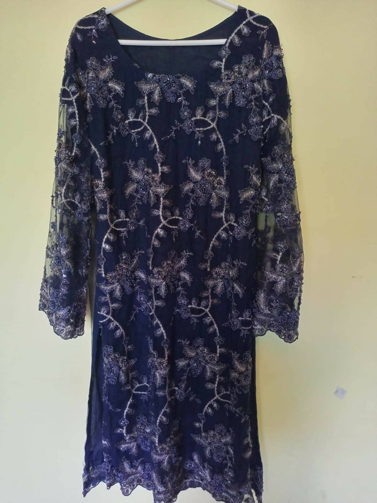 Blue Fancy katdana embellished 3 piece suit | Women Formals | Worn Once