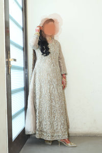 Silver Bridal Maxi for Walima | Women Bridals | Worn Once