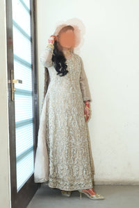 Silver Bridal Maxi for Valima | Women Bridals | Medium | Worn Once