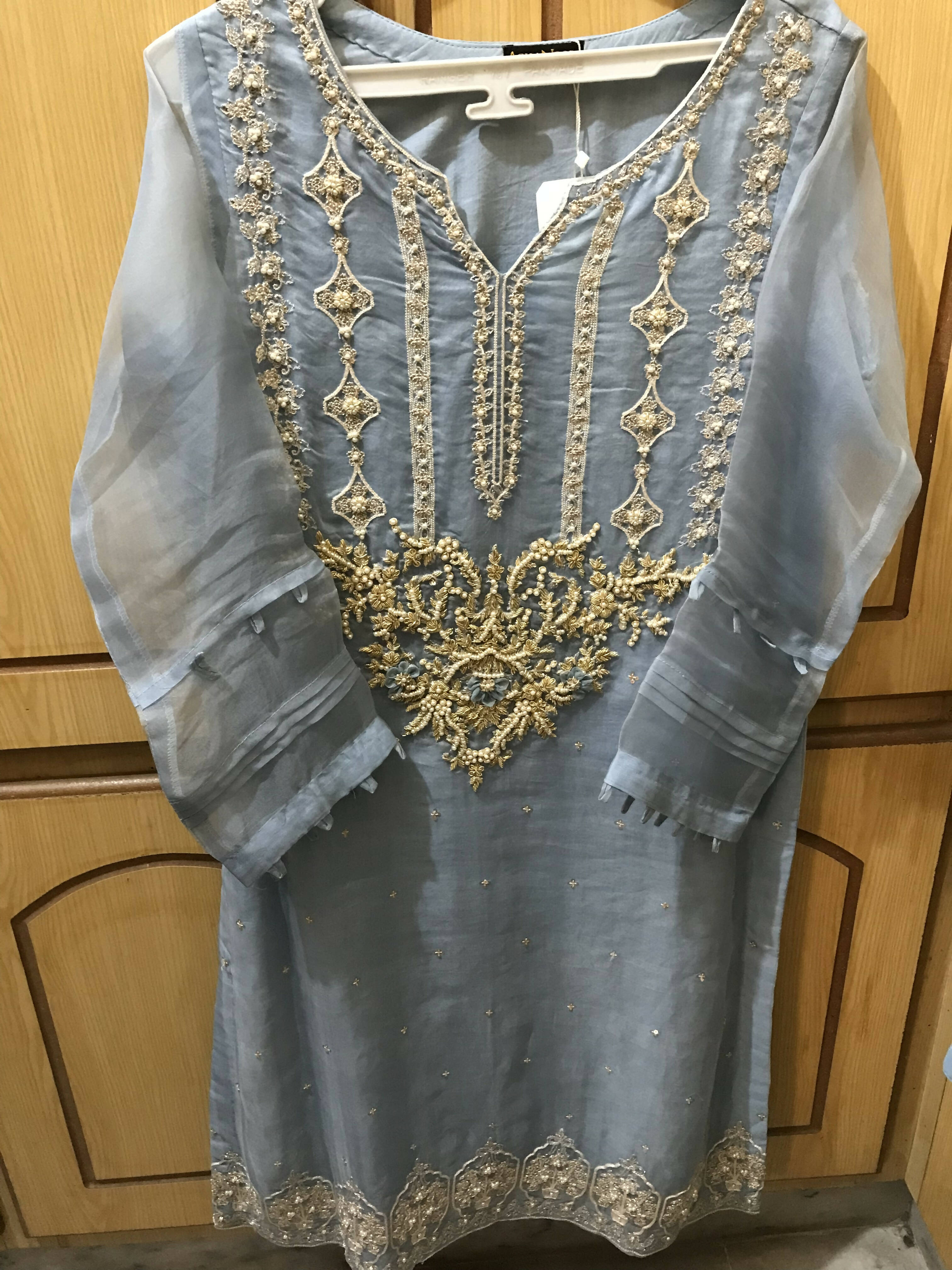 Agha noor| Formals Embroidered Dress (Size: S )| Women Formals | Brand New With Tags