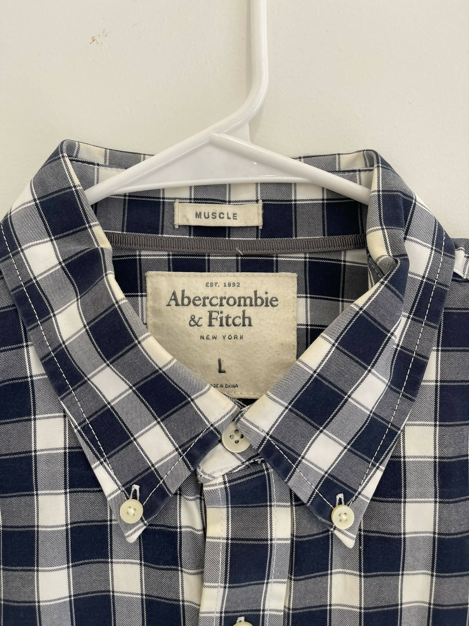 ABERCROMBIE & FITCH|FULL SLEEVES SHIRT( SIZE:L)|MEN T-SHIRT & SHIRTS| WORN ONCE