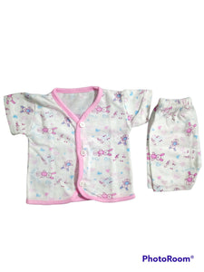 Pink and white baby suit | Baby Outfit Sets | Preloved