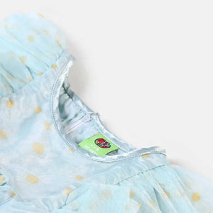 Infant Girl Fancy Frock Floral- Mint (Size: S ) | Girls Skirt & Dresses | Preloved