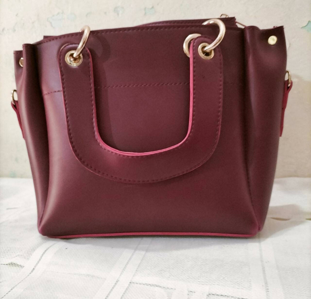 Maroon Handbag | Women Bags | Medium | Worn Once