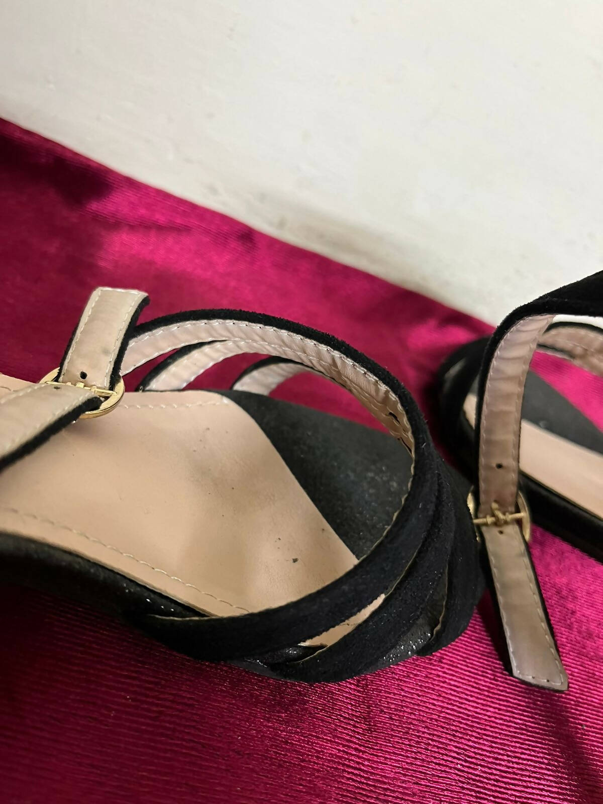 Metro | Black Velvet Heels | Women Shoes | Size: 39 | Worn Once