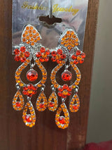 Imported (USA) | Red Orange Fancy Earrings | Women Jewelry | New