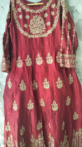 Maroon Maxi (Size: M ) | Women Frocks & Maxis | Worn Once