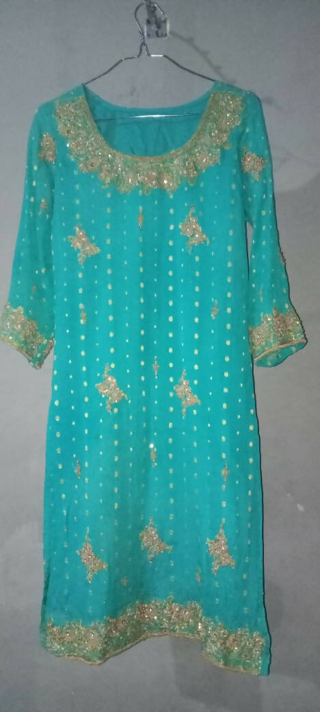 Blue Heavy Suit | Women Locally Made Formals | Medium | Preloved