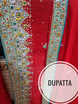 Red Beautiful Baraat Lehnga | Women Bridals | Large | Worn Once