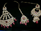 Deep Red Bridal jewelry | Women Jewelry| Worn Once