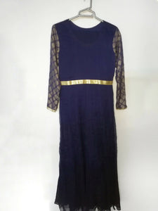 Long Descent Party Wear Formal maxi (Size: S) | Women Frocks & Maxis | Worn Once