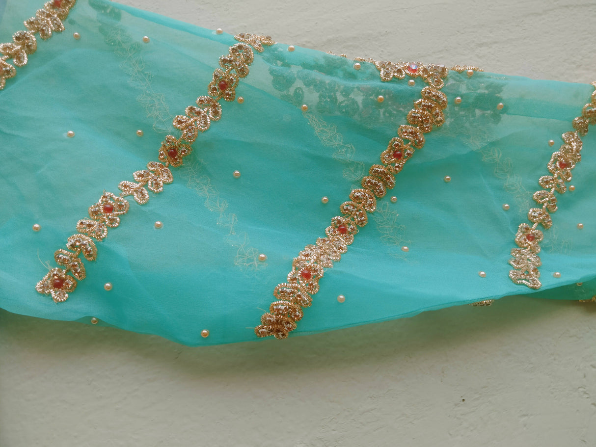 Ferozi green formal Suit | Women Locally Made Formals | Medium | New