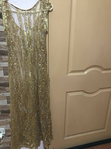 Gold 3 piece maxi style | Women Froks & Maxi | Worn Once