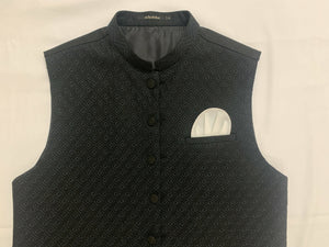 Edenrobe | Men's Black Waistcoat Ceremonial | Men Jackets & Coats | Preloved