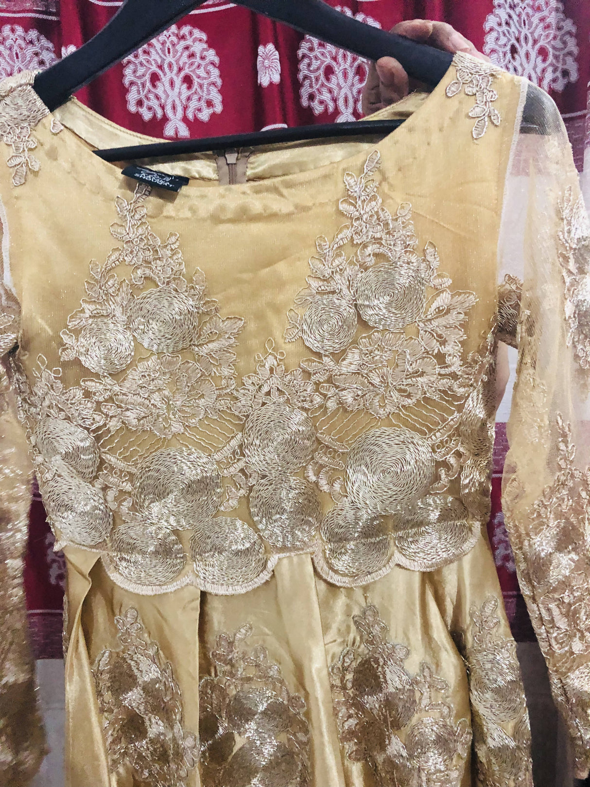 Gold Formal Maxi | Women Frocks & Maxis |Medium| New