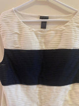 Ann Taylor | Black White Striped Top | Women Tops & Shirts | Preloved